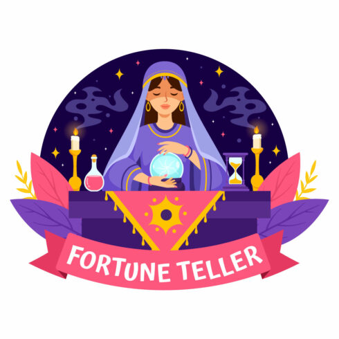 12 Fortune Teller Illustration cover image.