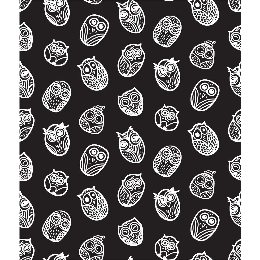 Funny Owls Patterns preview image.