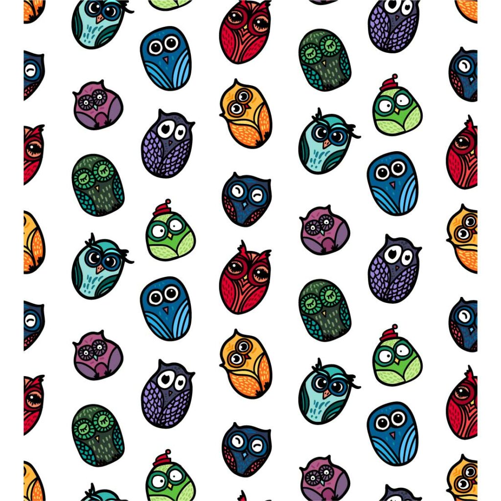 Funne Patterns Funny Owls Patterns - MasterBundles
