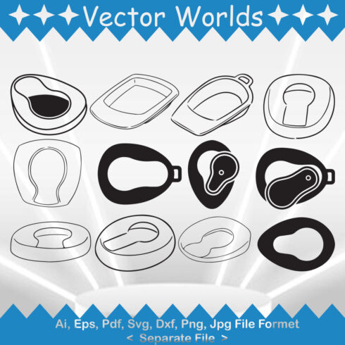 Bedpan SVG Vector Design cover image.