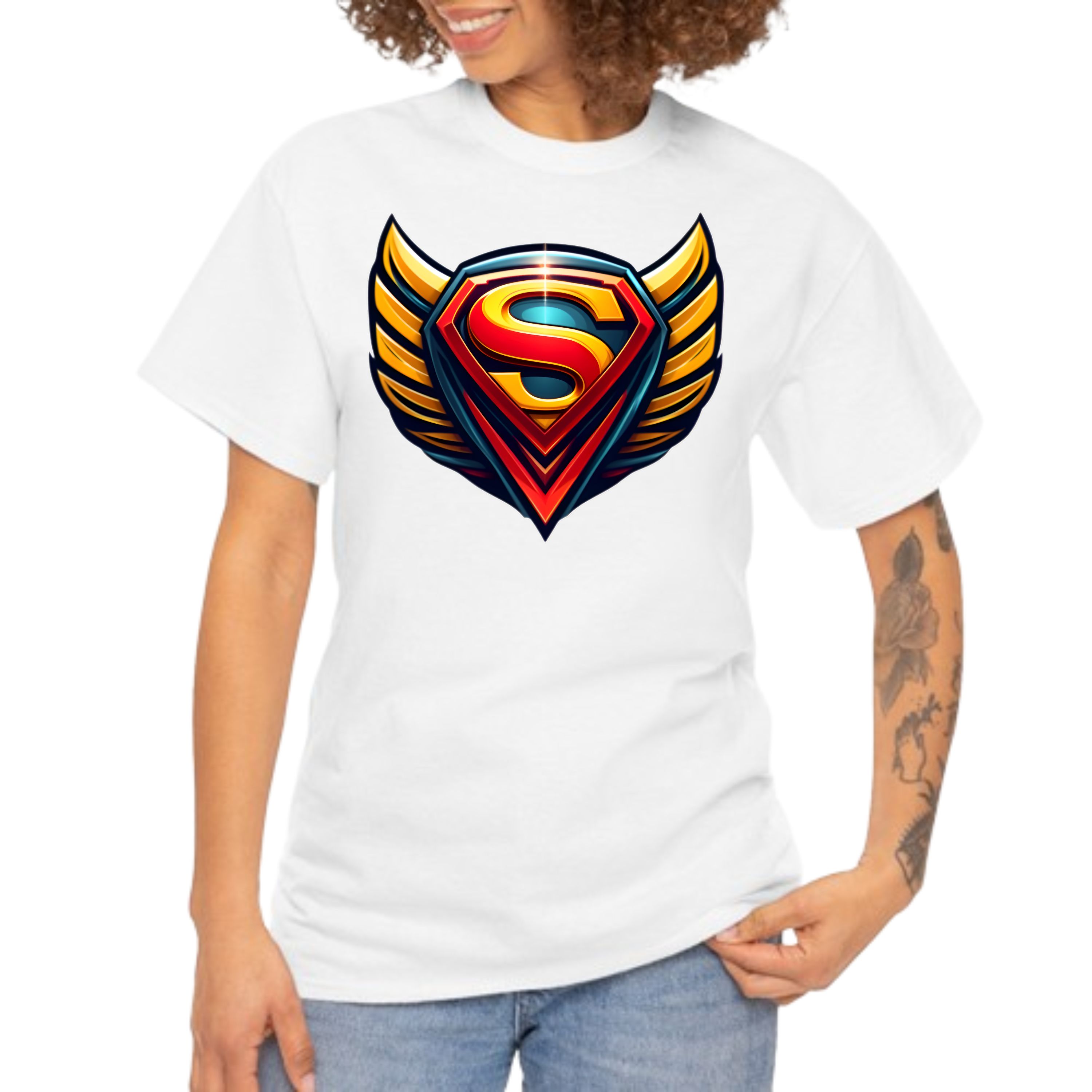 superhero T-shirt preview image.