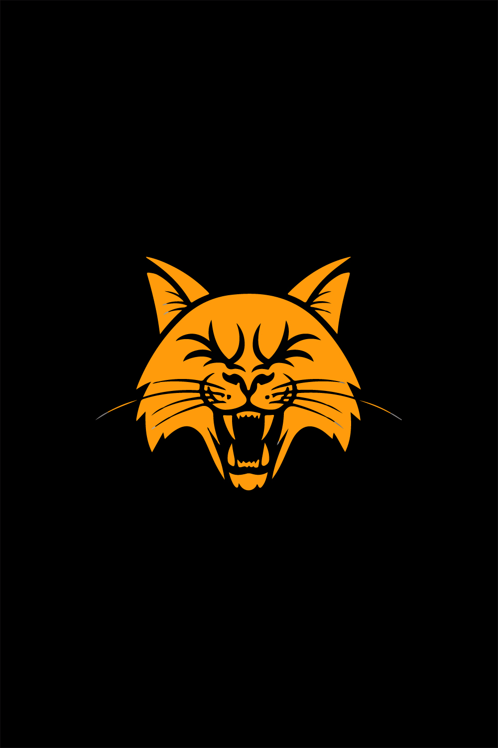 Head of cat Logo pinterest preview image.