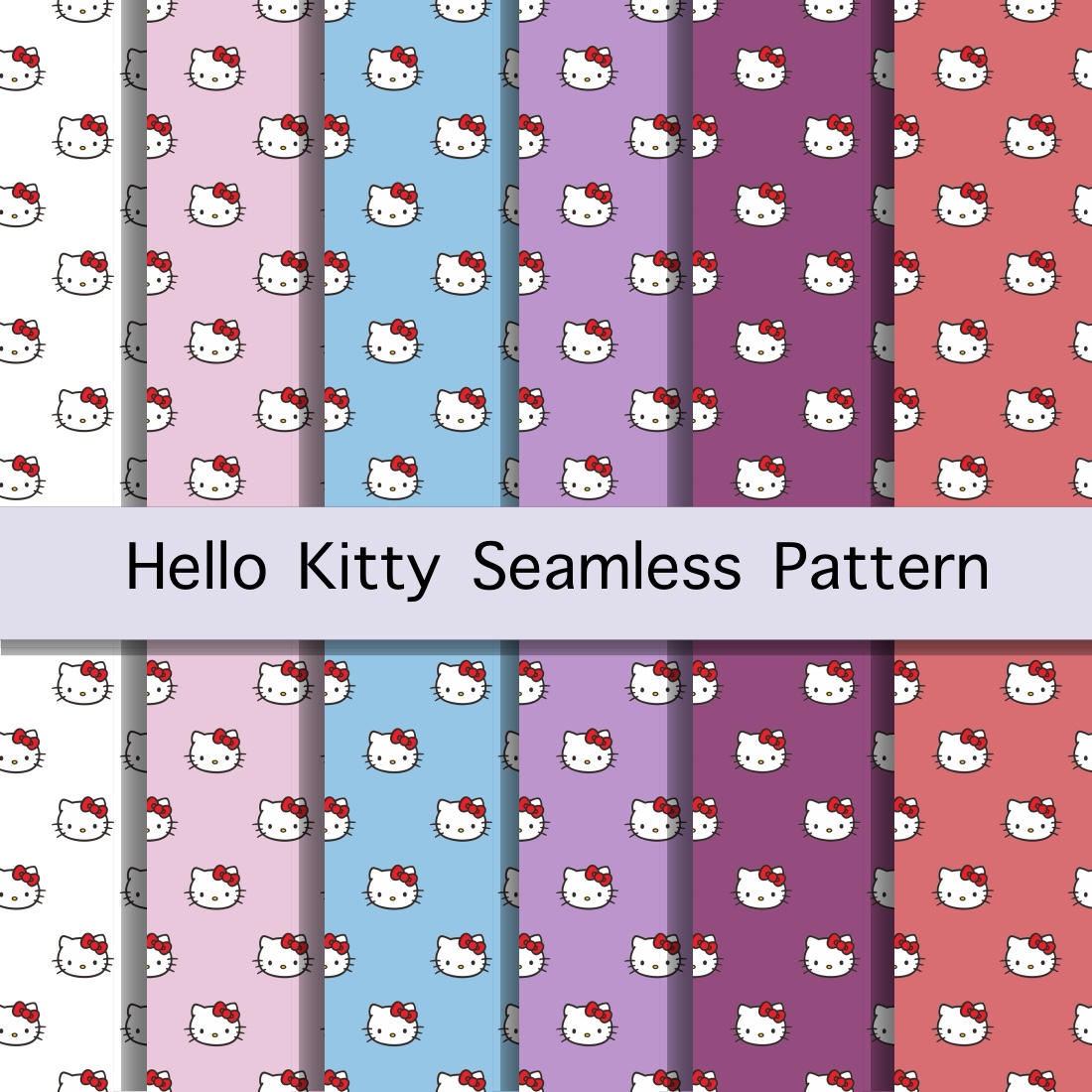 Hello Kitty Seamless Pattern cover image.