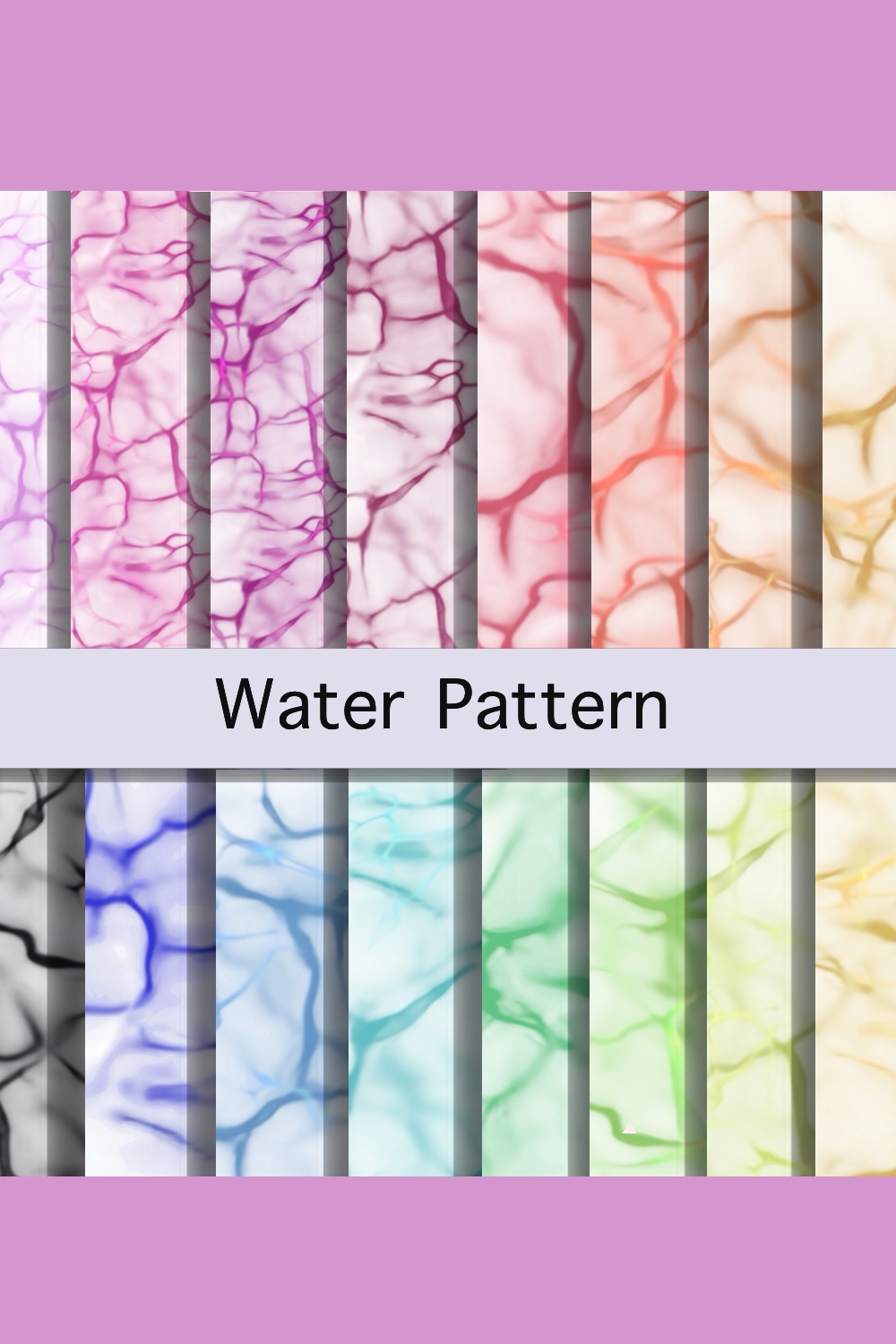 Water Patterns pinterest preview image.