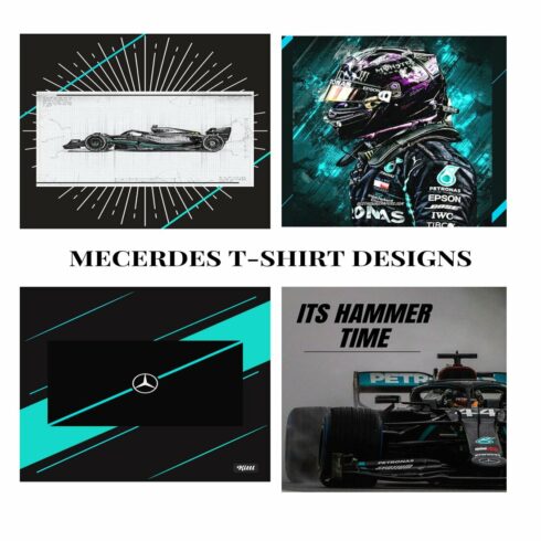 Four Mercedes T-Shirt Designs cover image.
