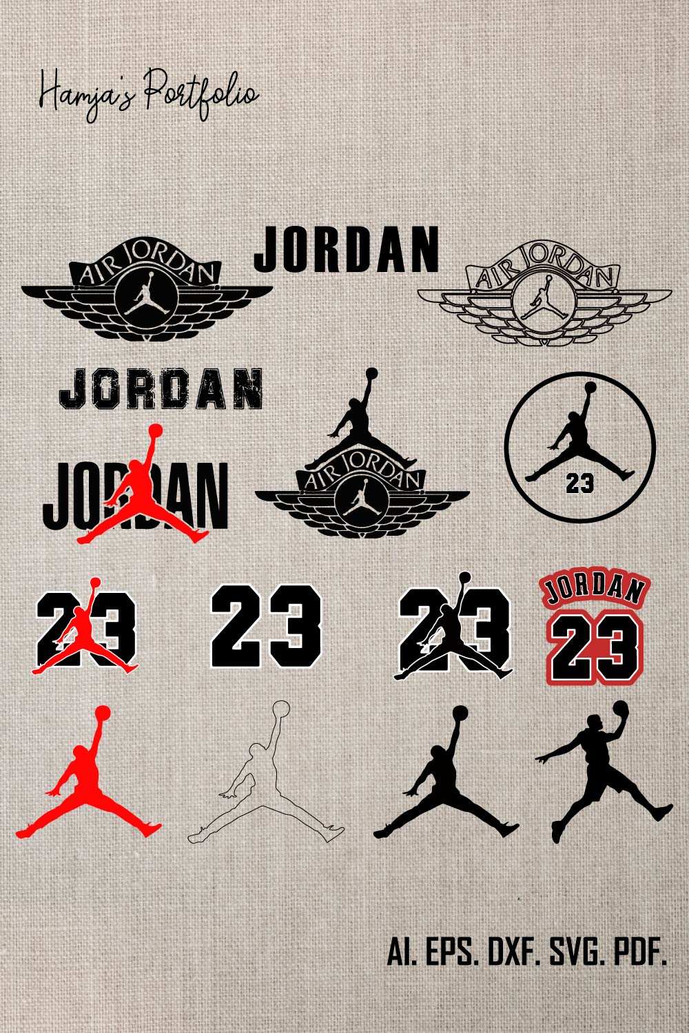 Jordan Logo Svg ,Jordan Svg vector logo,Air Jordan Logo SVG,Michael Jordan Logo, Logo Fashion Svg bundle ,jordan vector bundle svg design, pinterest preview image.