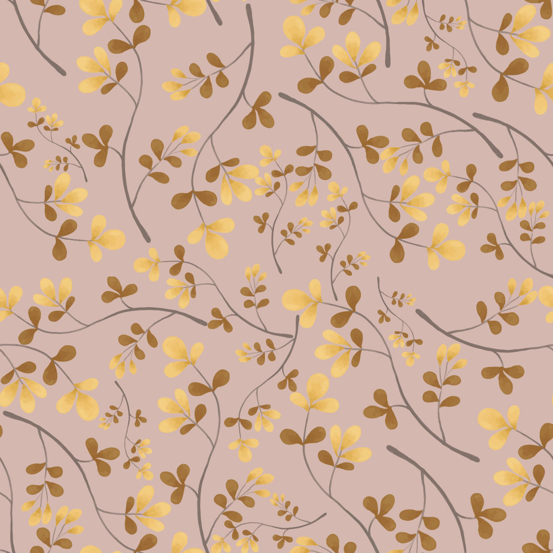 Leaf Autumn Seamless Pattern preview image.