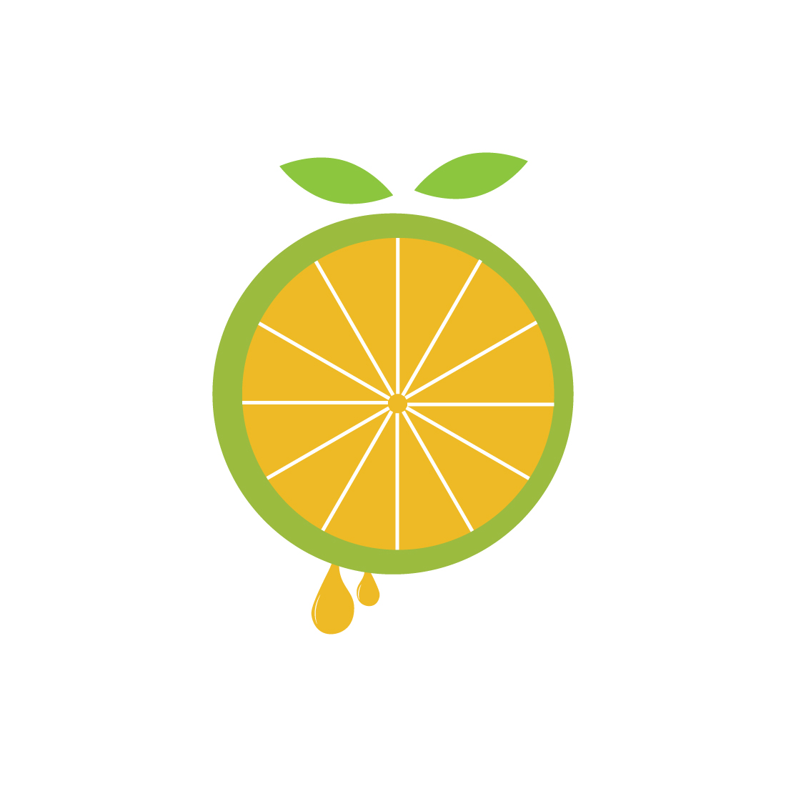 lemon vector minimalist logo preview image.