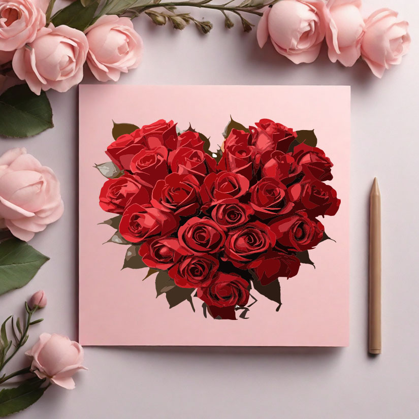 leonardo diffusion xl plain light pink greeting card on plain 0 2 909