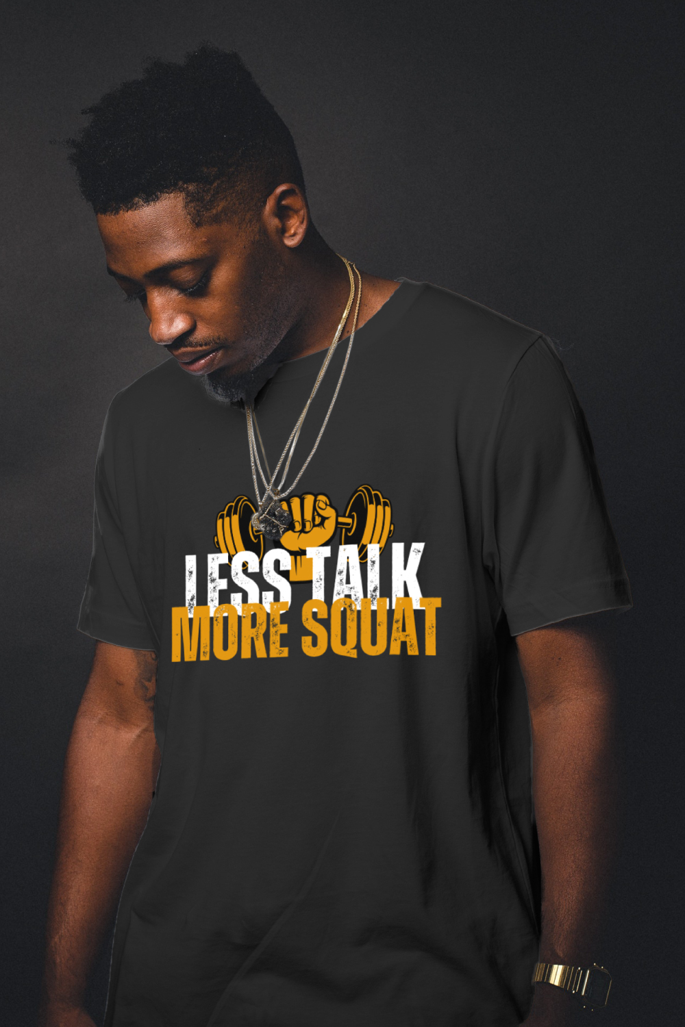 Less talk more squant tshirtdesign pinterest preview image.