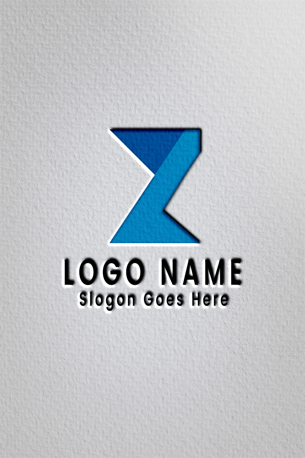Z letter logo pinterest preview image.