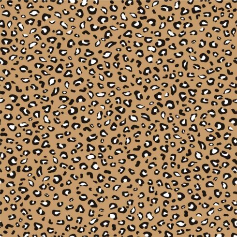 Leopard Hand Drawn Seamless Pattern Pro Vector cover image.