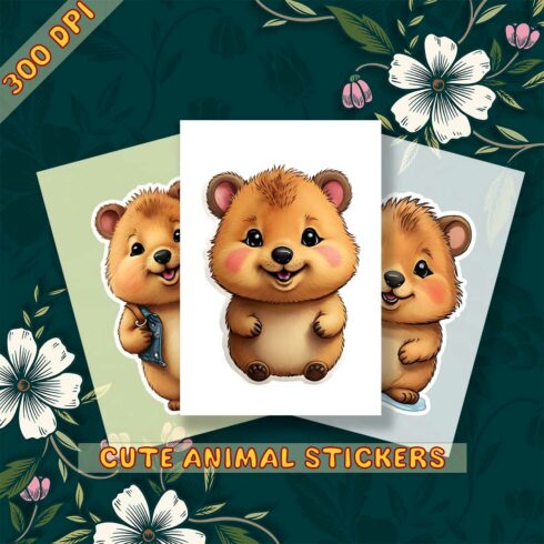 Cute Quokka Sticker 3 PNG's cover image.