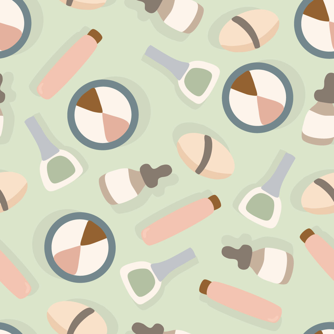 Make-up Seamless Pattern preview image.