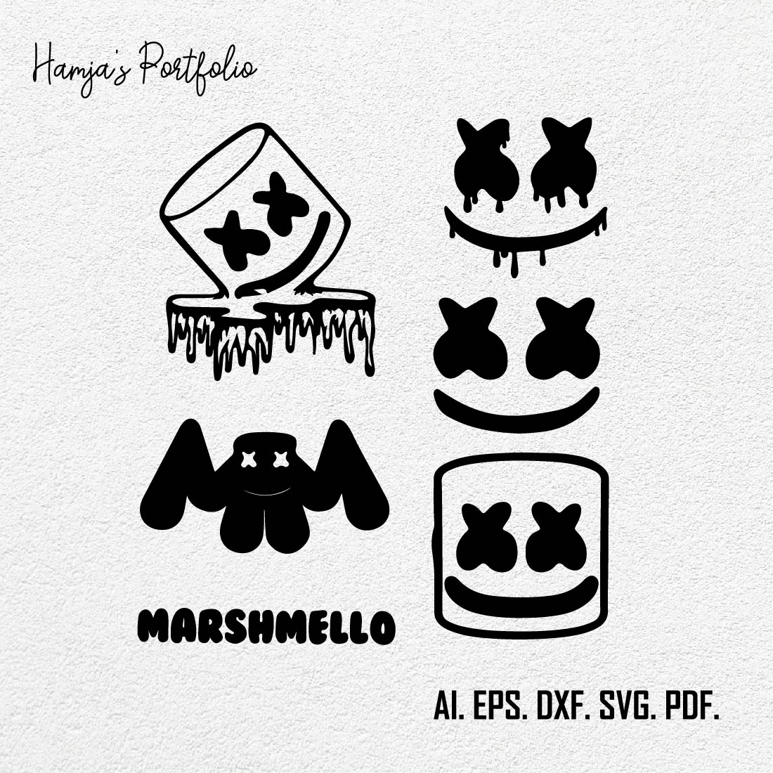 Marshmello logo svg vector bundle, dj marshmello svg, Marshmello logo svg, Marshmallow svg, Marshmallow Smile bundle svg, cover image.