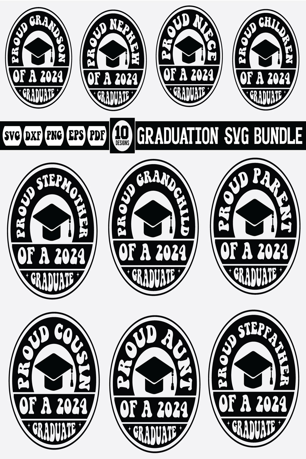 graduation svg bundle Vol-2 pinterest preview image.