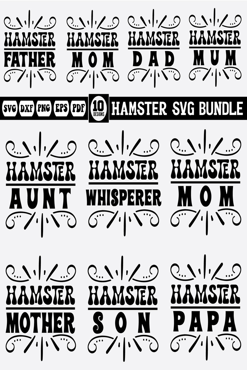 Hamster Bundle pinterest preview image.