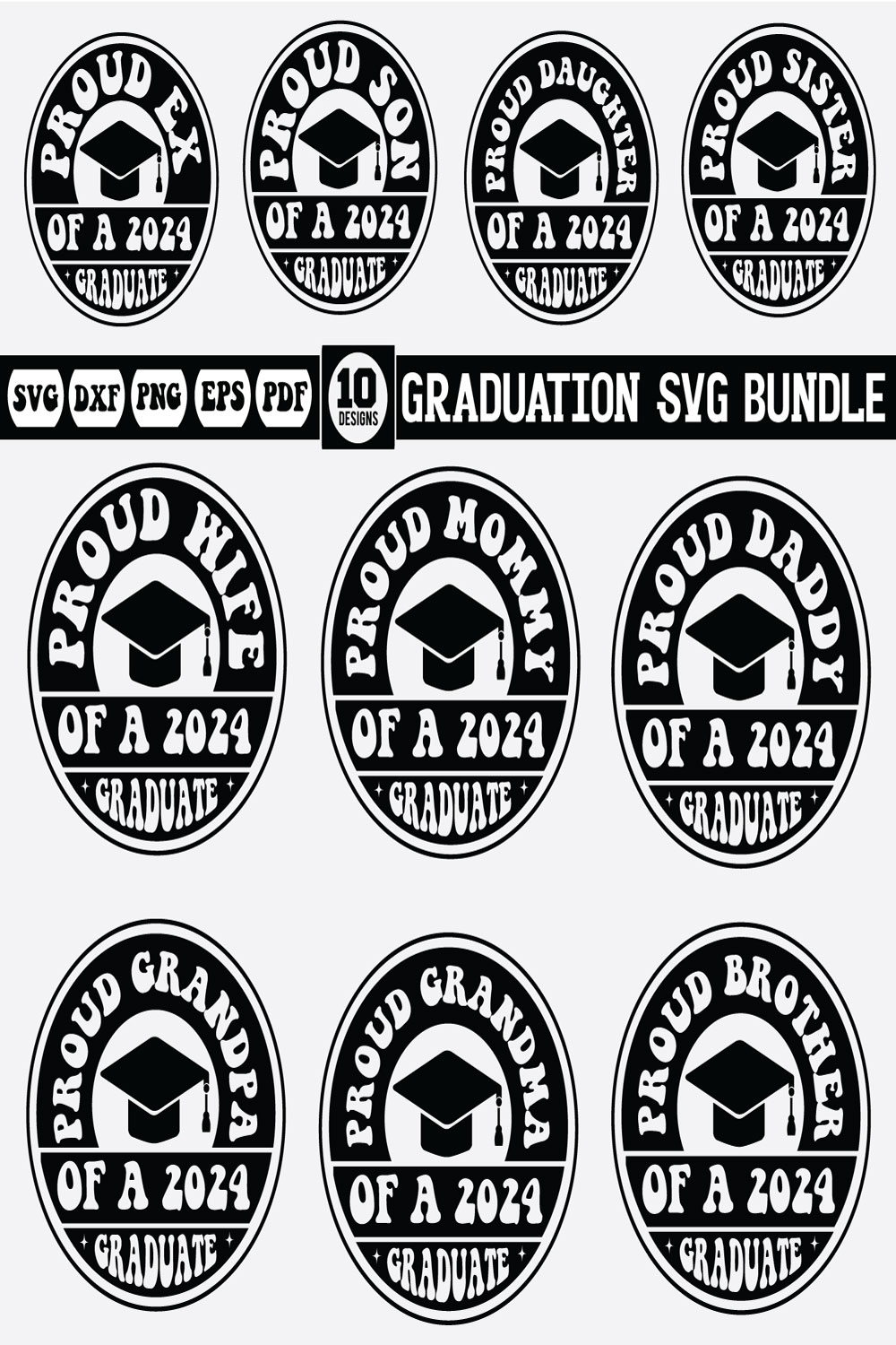 graduation svg bundle Vol-3 pinterest preview image.