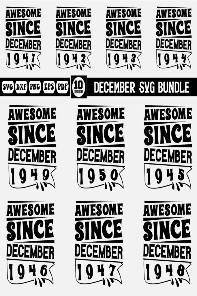 December Svg Bundle - MasterBundles