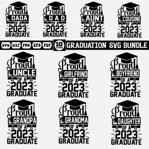 graduation Svg bundle cover image.