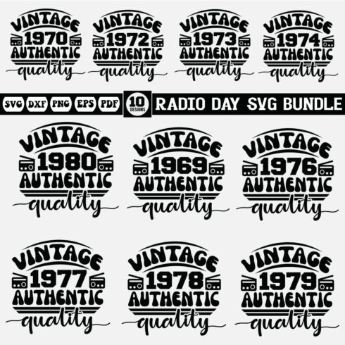 Radio day Svg bundle----3- cover image.