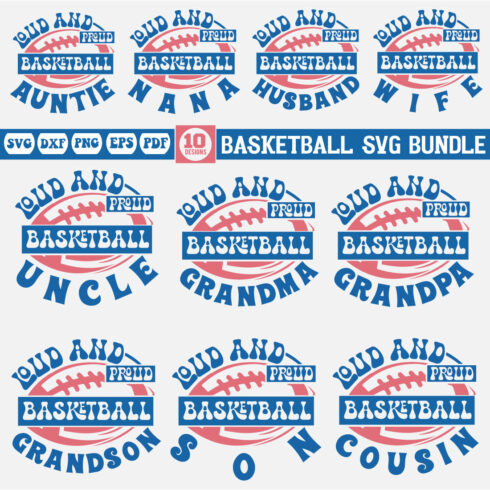 Basketball Family Bundle cover image.