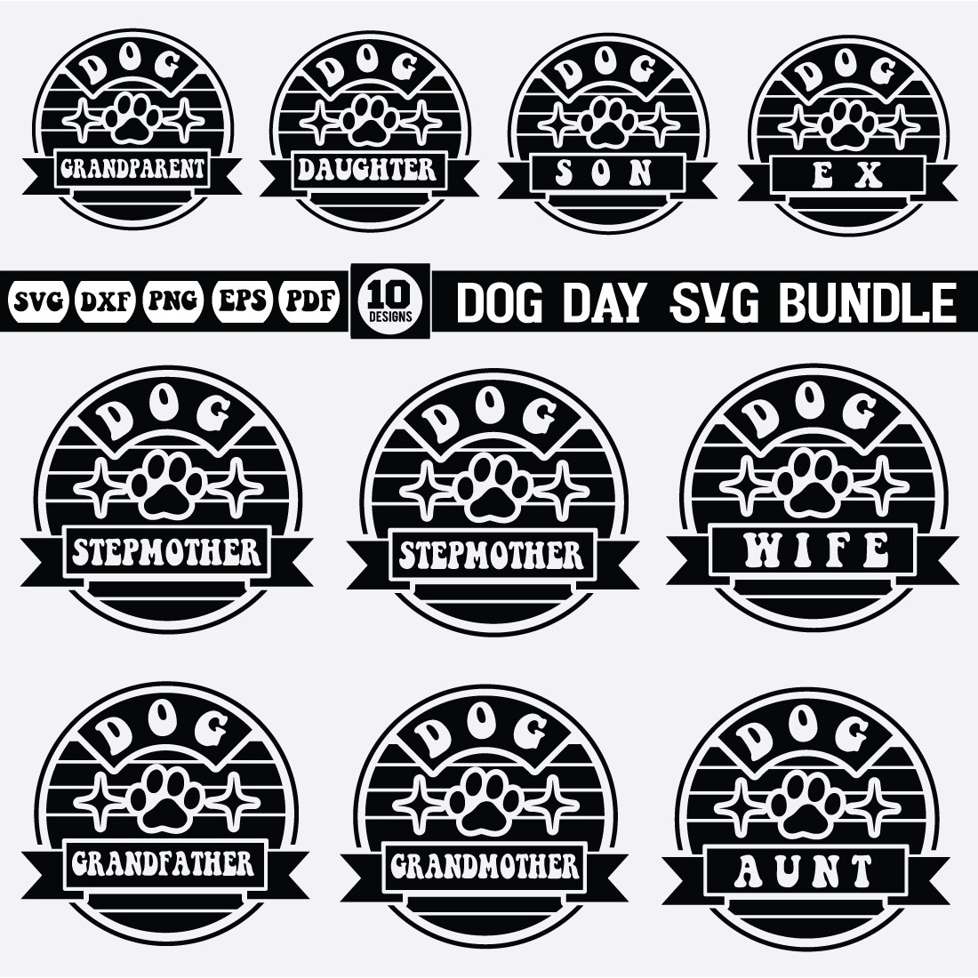 Dog day Svg Bunde vol-1 preview image.