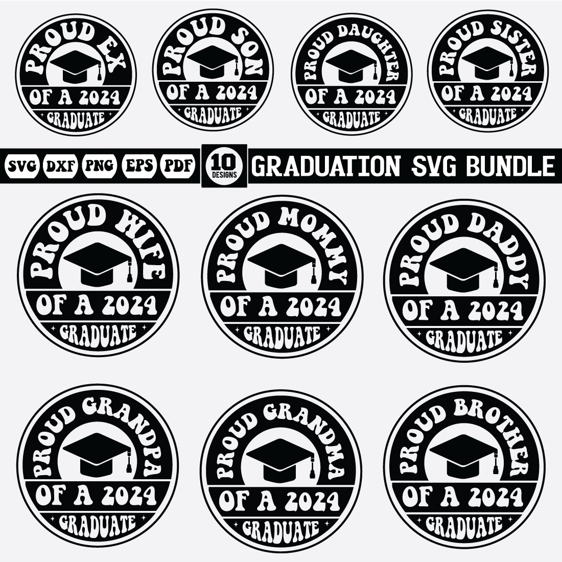 graduation svg bundle Vol-3 preview image.