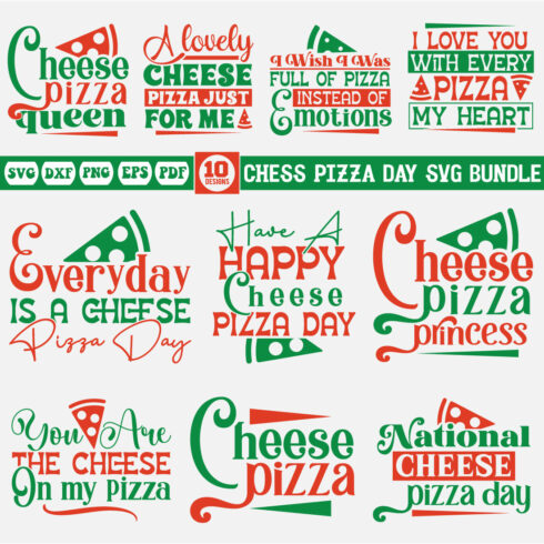 Chess Pizza Day svg bundle cover image.