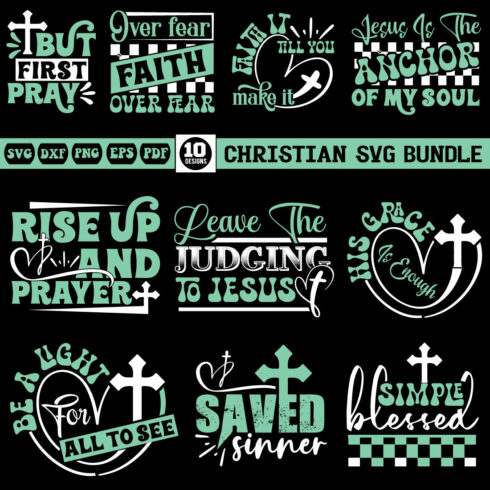 Christian Svg Bundle cover image.