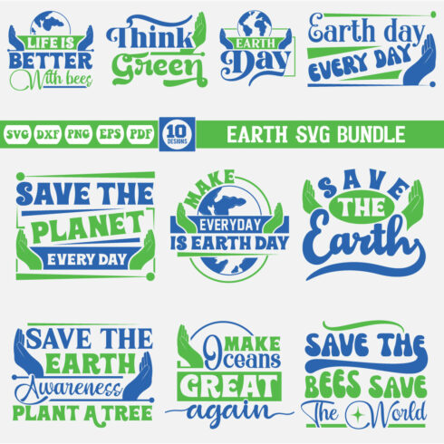 Earth Day Svg Bundle cover image.