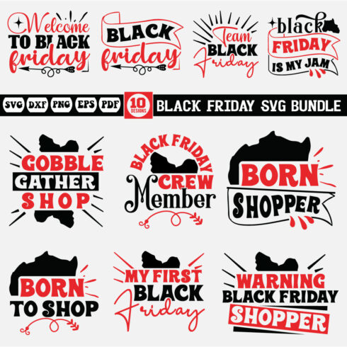 Black Friday Svg Bundle cover image.