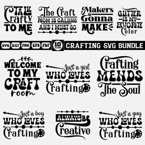 Crafting Svg Bundle cover image.