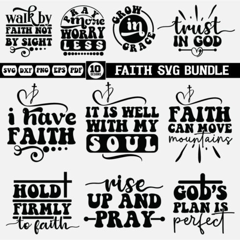 faith Svg Bundle cover image.