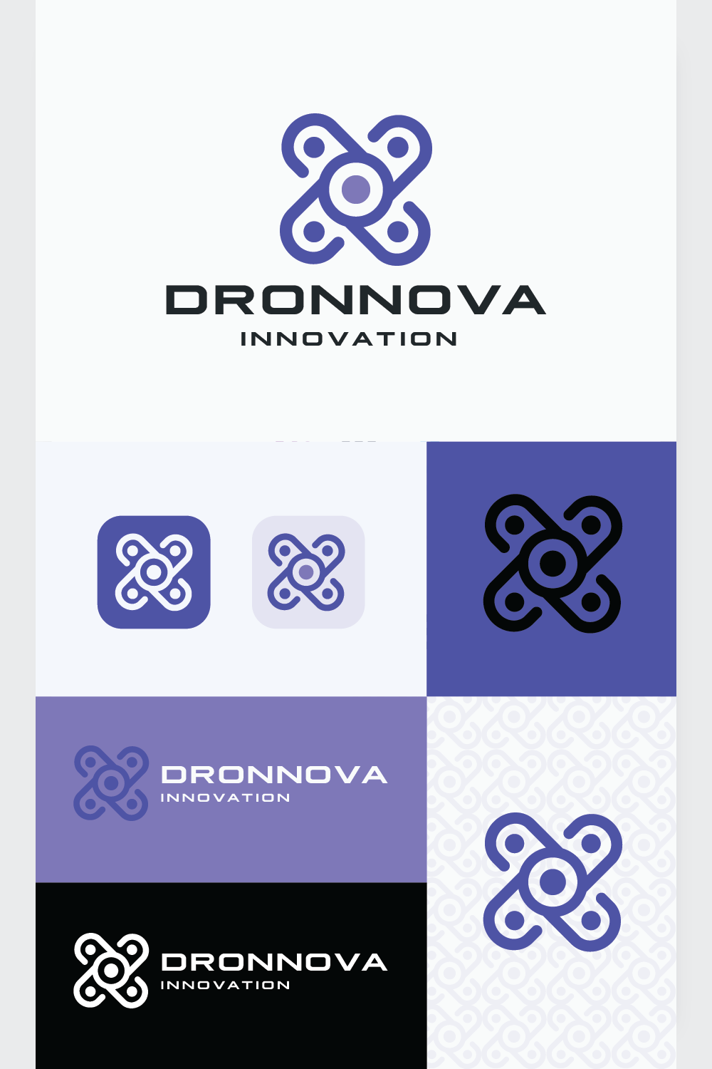 Drone Innovation Logo pinterest preview image.