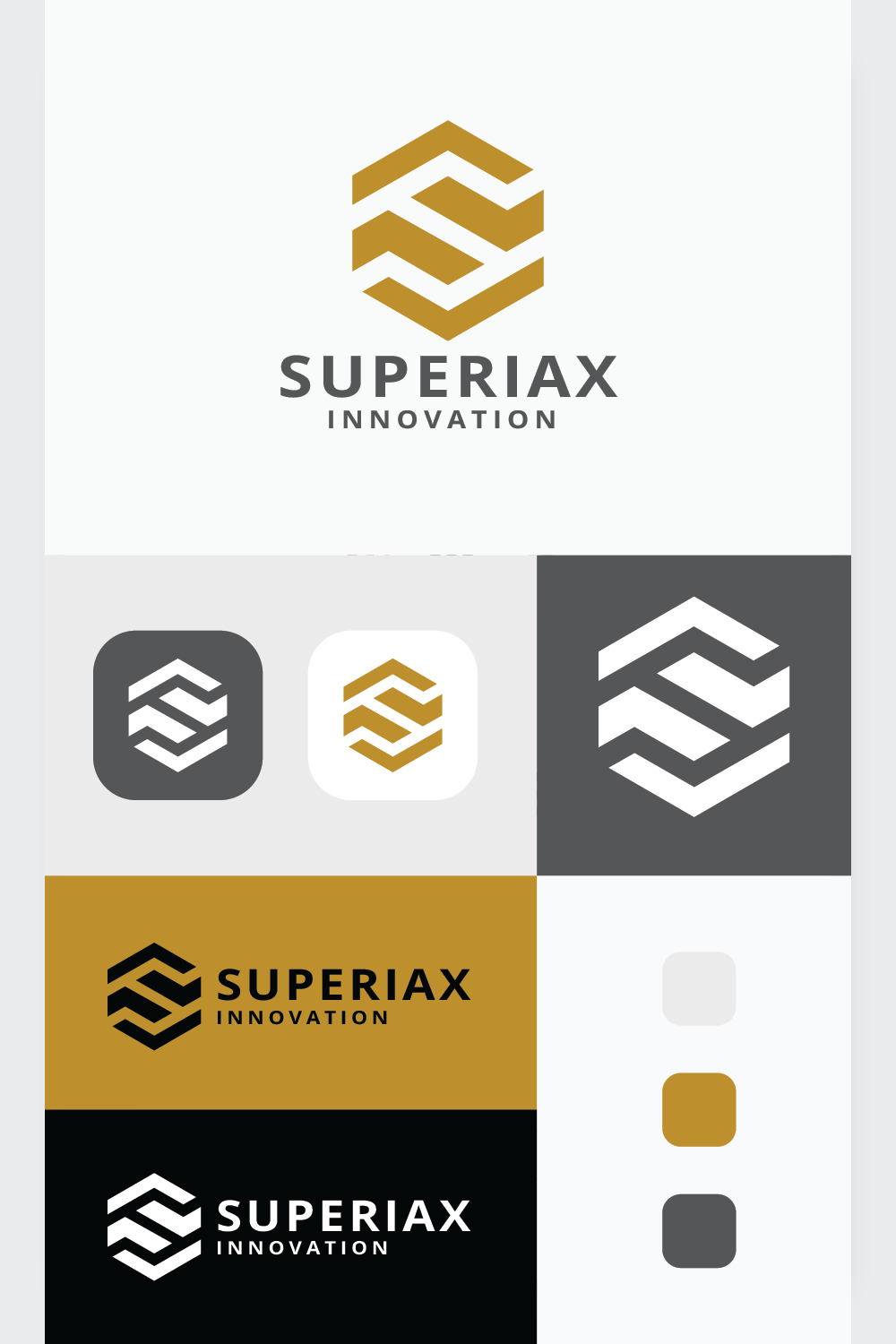 Superiax Letter S Logo pinterest preview image.