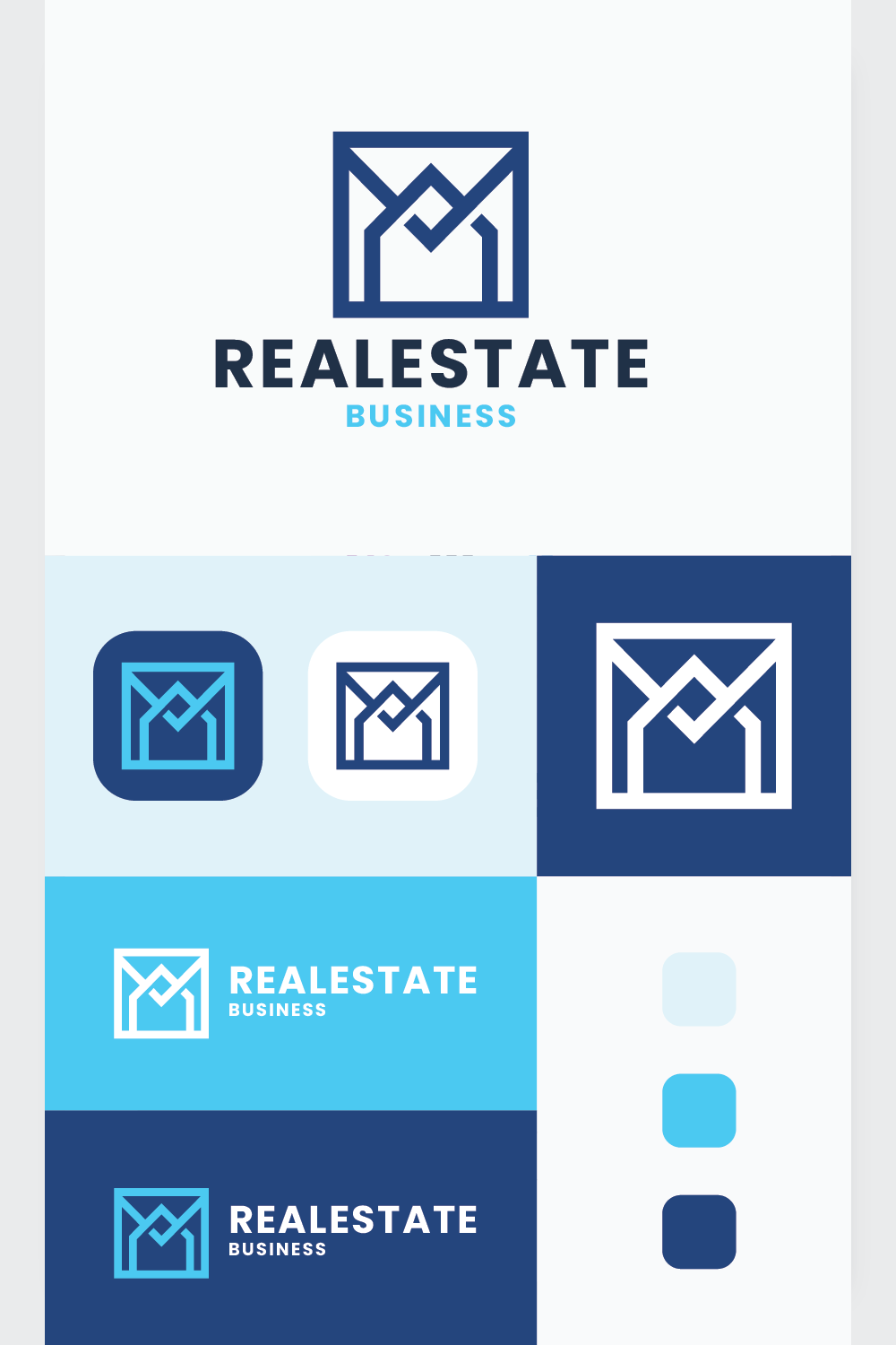 Check Real Estate Business Logo pinterest preview image.