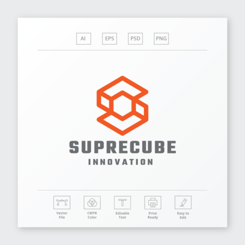 Supreme Cube Letter S Logo cover image.