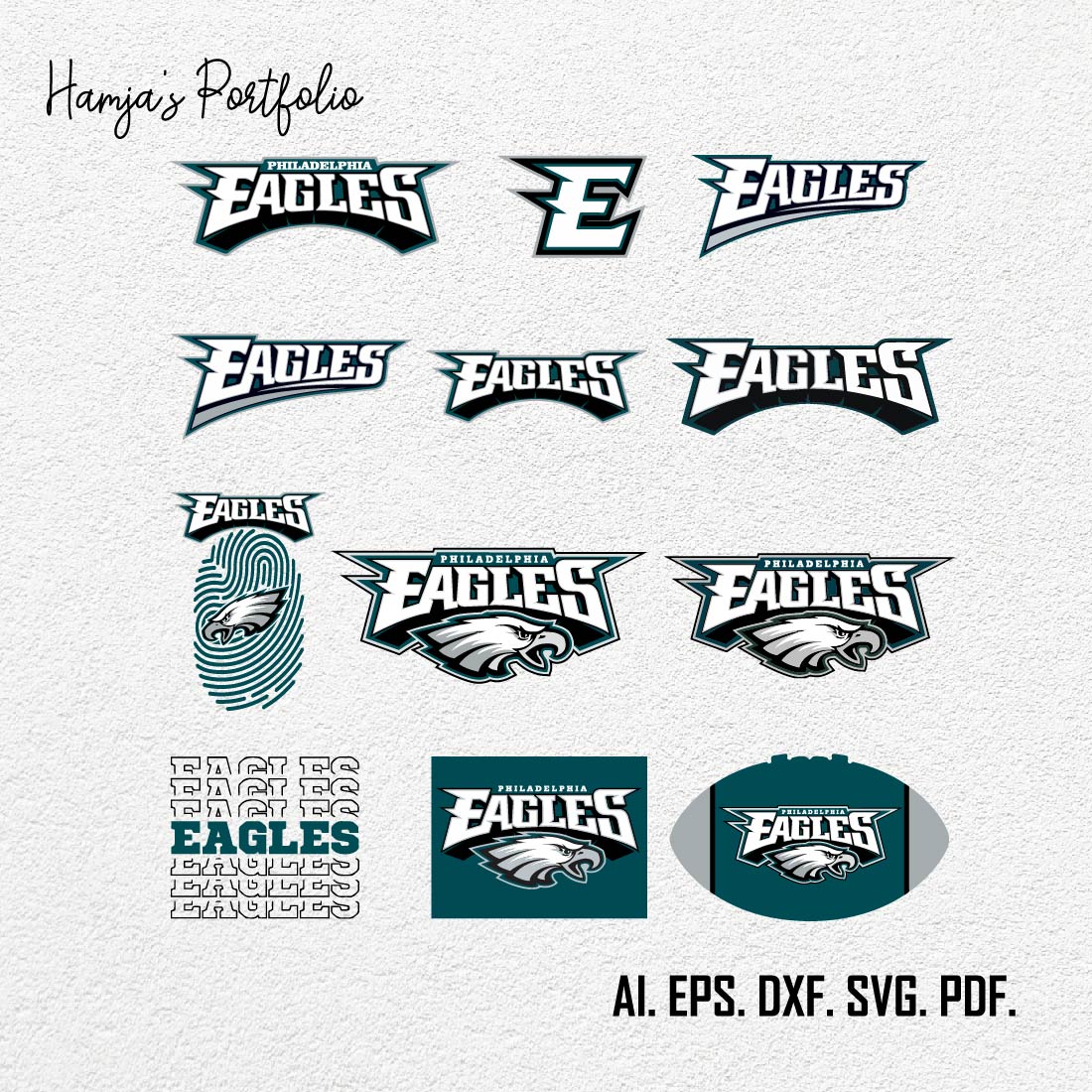 Fabric Philadelphia Eagles shops Football Logo