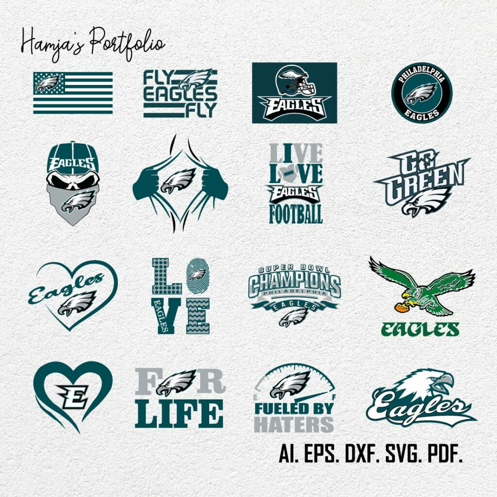 Philadelphia Eagles logo svg vector , bundle logo, NFL teams, Football ...