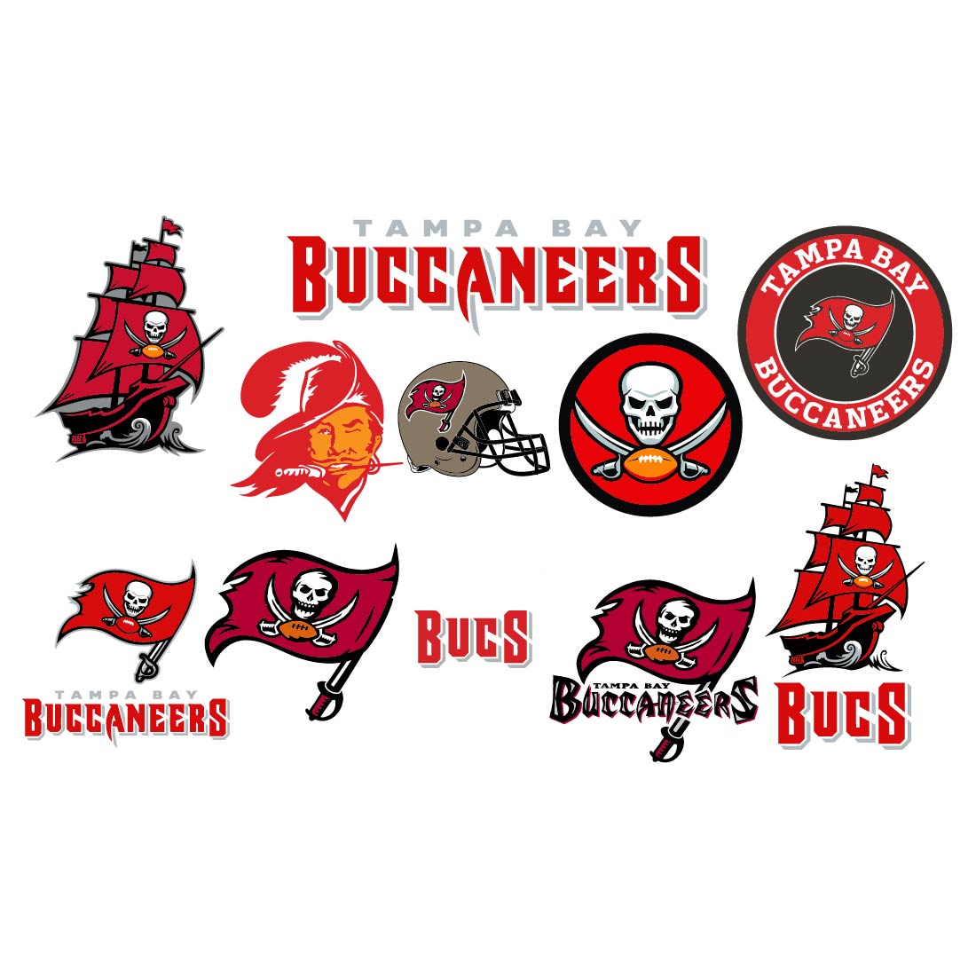 Tampa Bay Buccaneers Logo SVG, Buccaneers Logo PNG, Buccaneers Symbol, Buccaneers Emblem preview image.