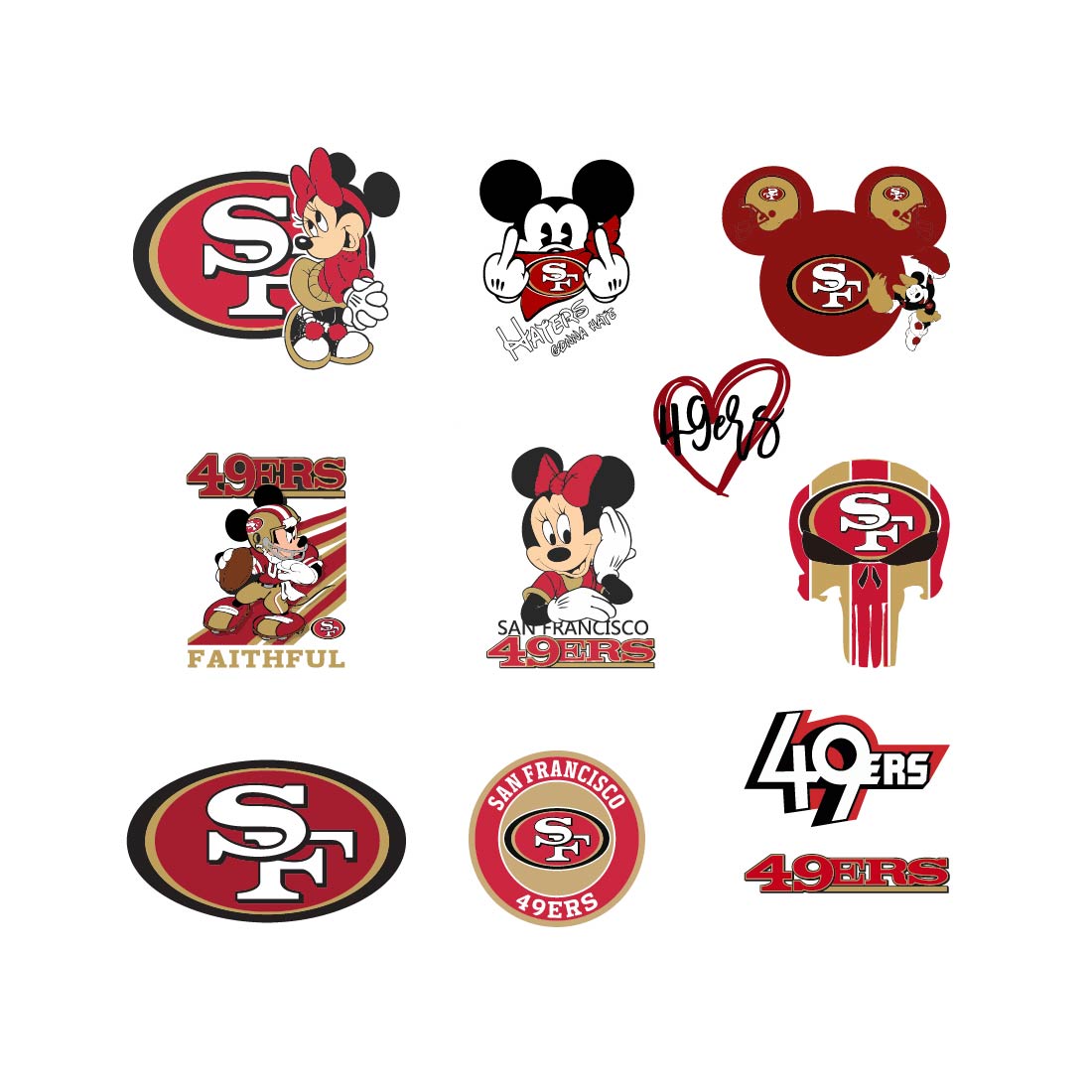 San Francisco 49ERS Logo Vector Set preview image.