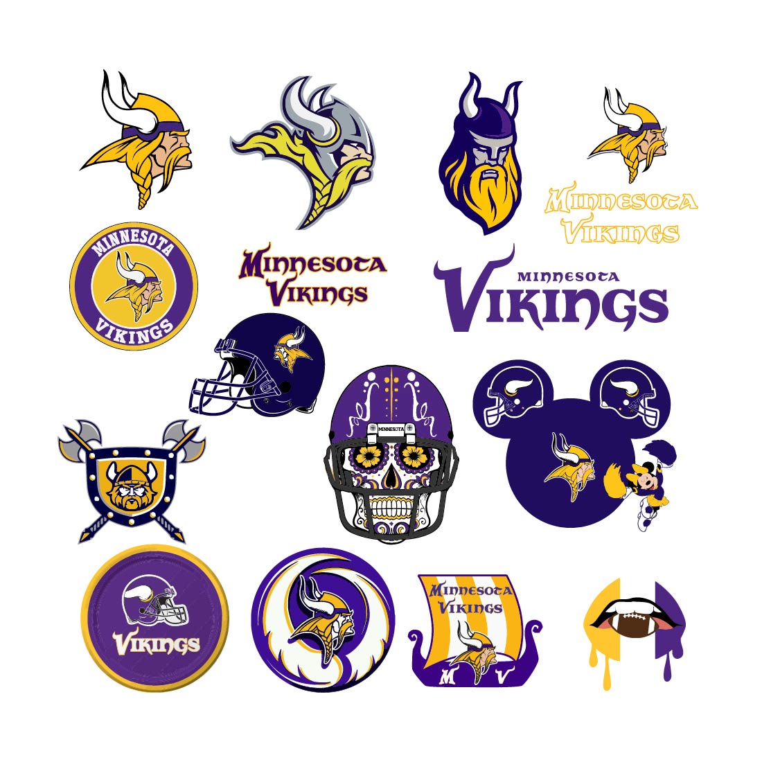 Minnesota Vikings Vector Svg Logo - MasterBundles