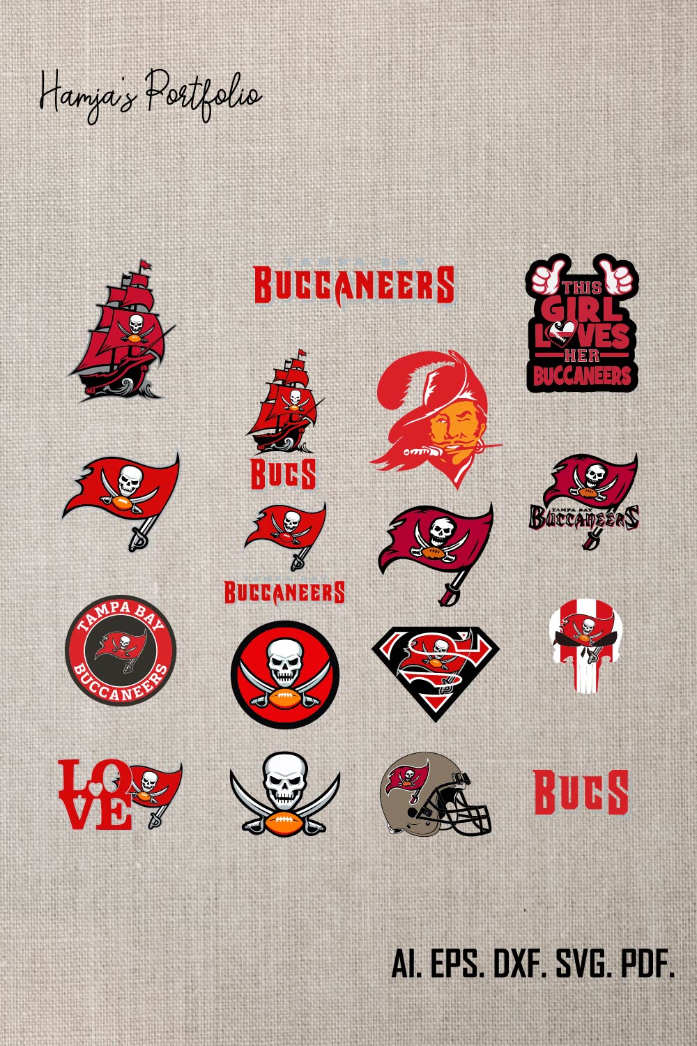 Tampa Bay Buccaneers Logo SVG, Buccaneers Logo PNG, Buccaneers Symbol, Buccaneers Emblem pinterest preview image.