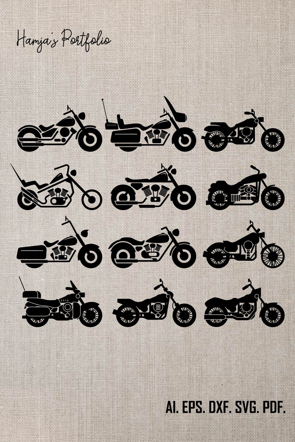 Motorbike Silhouette,Motorcycle Silhouette,Bike Cut file,Biker svg, Bikes svg, Bike, Bikers, Motorcycle Clipart, Harle davidson svg  pinterest preview image.
