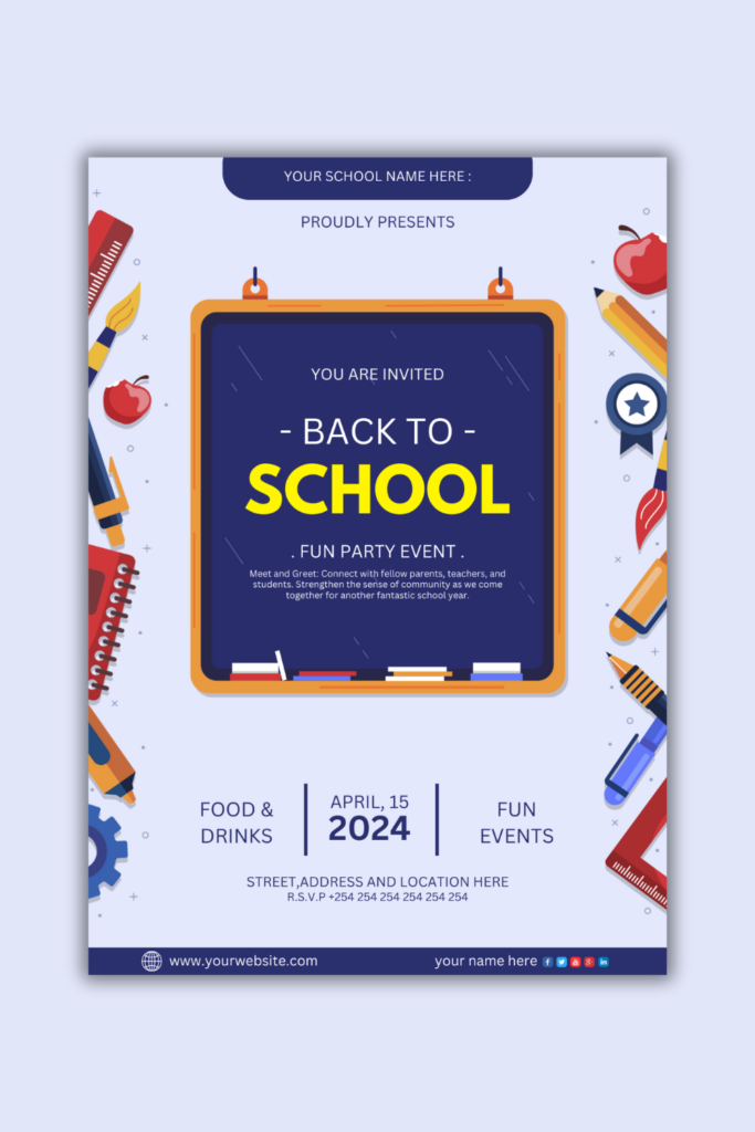 1 Instagram sized Canva Back To School Design Template Bundle – $4 ...