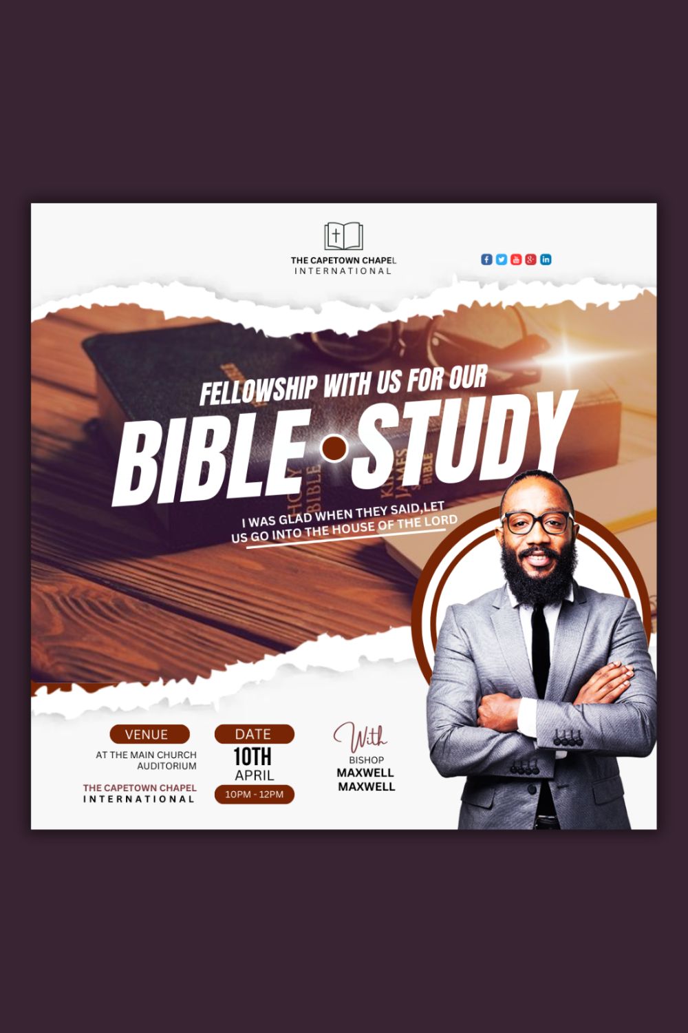1 Instagram sized Canva Bibel Study Design Template Bundle – $4 pinterest preview image.