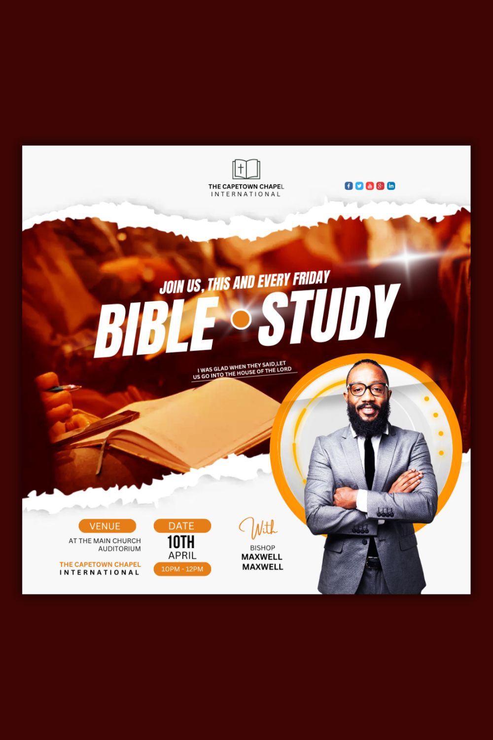 1 Instagram sized Canva Bible Study Design Template Bundle – $4 pinterest preview image.