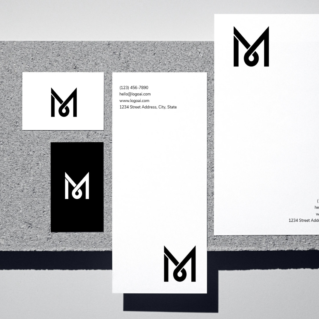 M Letter Logo Template-Brand Identity preview image.
