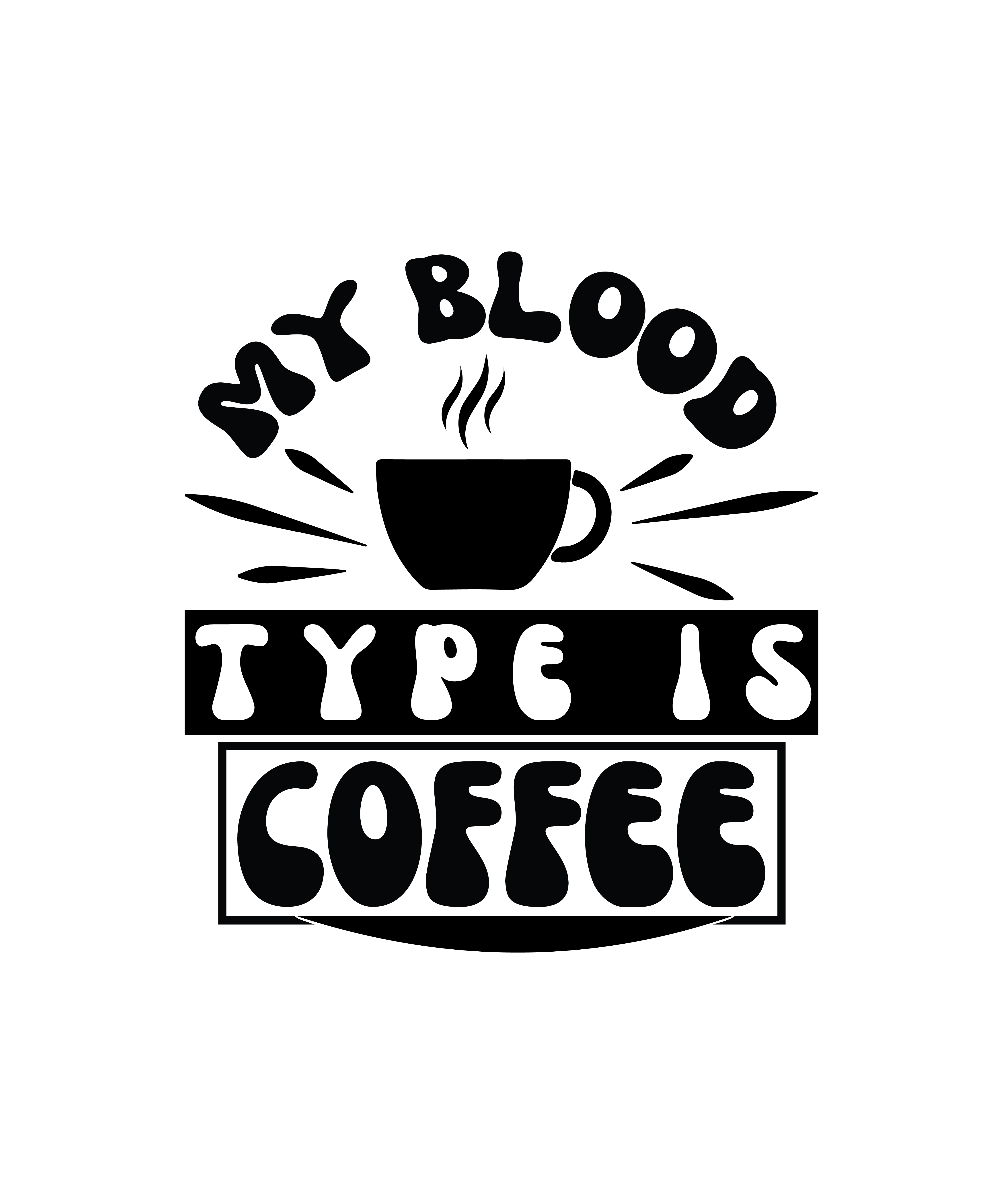 Coffee is My Blood Type Badge Reel, Funny Caffeine Vampire Id Card